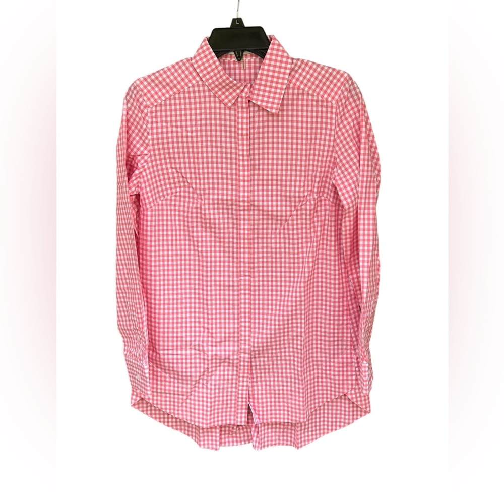 Tyler Böe Pink Gingham Button-Down Shirt Women’s Size 4 - NWOT